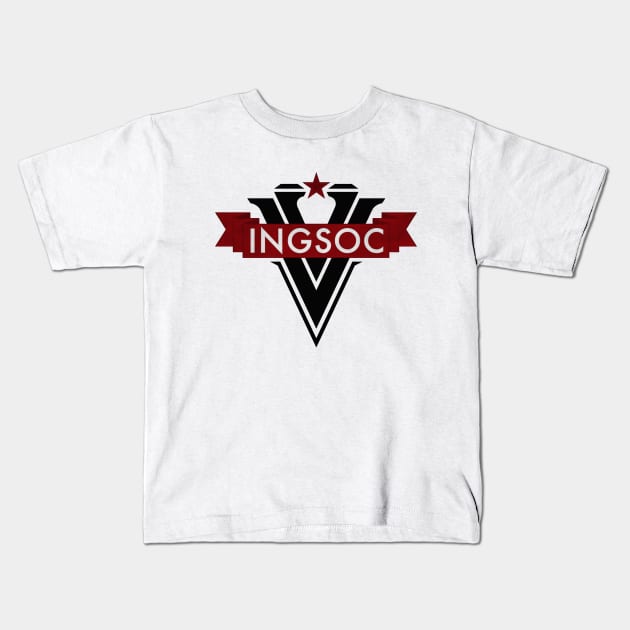 INGSOC Kids T-Shirt by Woah_Jonny